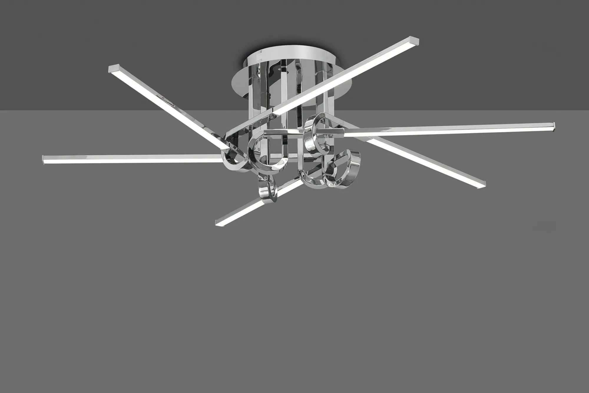 Cinto Polished Chrome Ceiling Lights Mantra Semi Flush Fittings